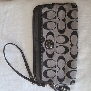 COACH Double Zip Wristlet
